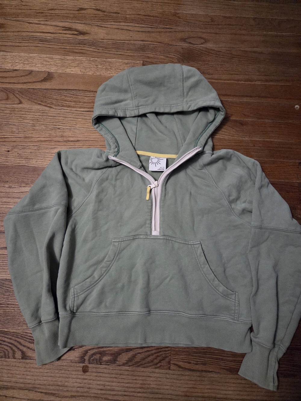 aerie Half-Zip Hoodie Pullover - Sage Green